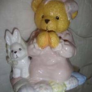 Ceramic Teddy Bear Night Light